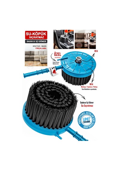 Yeni Seri Pro Koltuk Fırçalama Su Sıçratmayan Mikron Yumuşak-15cm Koltuk Fırçası