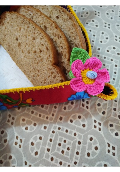 Divitin Ekmek Sepeti Kırmızı - Mor