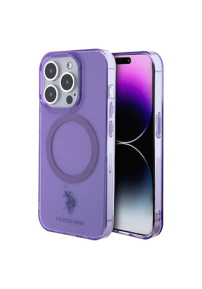Apple Uyumlu iPhone 15 Pro Max Kılıf U.s. Polo Assn. Lisanslı M-safe Şarj Özellikli Transparan Tasa Çok Renkli