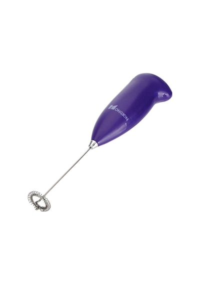 Mini Pilli Portatif Karıştırıcı Cappucino Maker Mikser - Renkli Çok Renkli