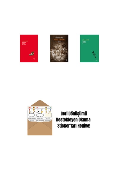 Kalbim Unut Bu Şiiri Ciltli + Vedâ Divânı Bez Ciltli + Saklı Kalan + Okuma Sticker'ları