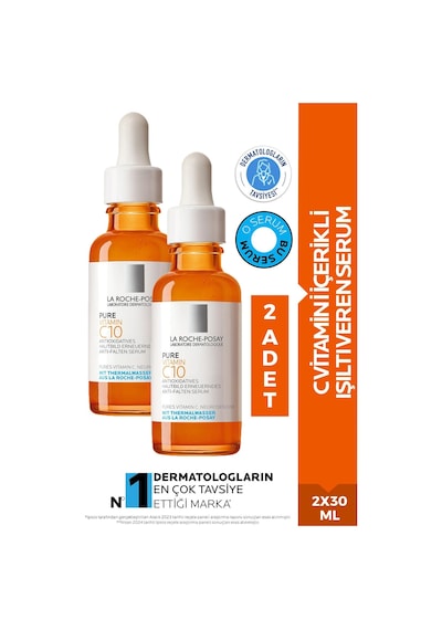 La Roche Posay Pure Vitamin C10 Işıltı Veren Serum 2 x 30 ML