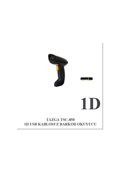 Tazga Tsc 850 1D Usb Kablosuz Barkod Okuyucu