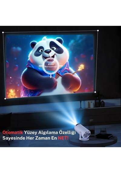 Hy300 Mini Projeksiyon 4k Destekli - Android Wifi Bluetooth