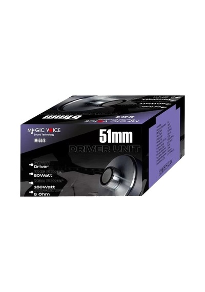 Hubrendy Sh Magicvoice M-51/b 80w Rms 8 Ohm 51mm Profesyonel Hoparlör Tweeter Driver Ünitesi