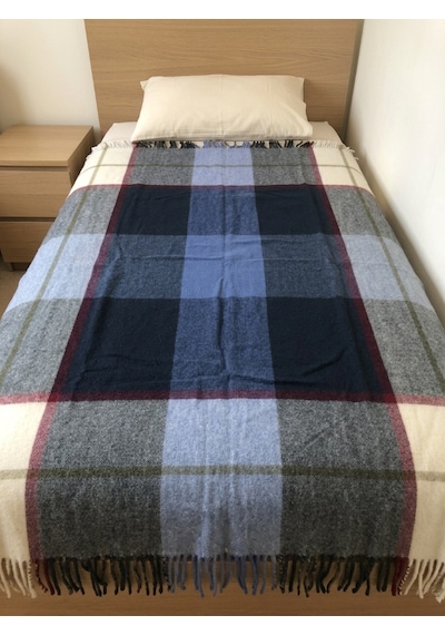 Gençev Home %100 Saf Yün Scotch Battaniye Tek Kişilik 160 x 220