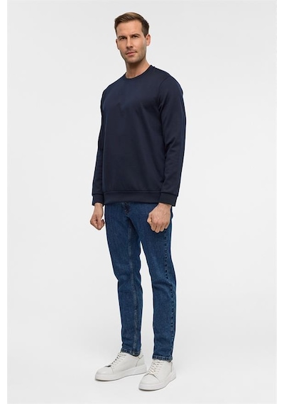 Süvari Lacivert Regular Düz Bisiklet Yaka Sweatshirt Sw2013700024-m09 Lacivert