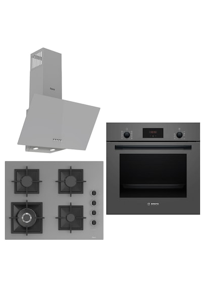Bosch&ferre Grigio HBF512BH1T - SC408 - D088 3 Lü Ankastre Set