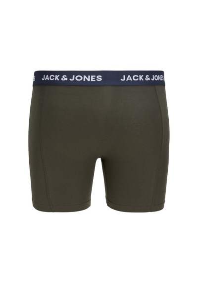 Jack & Jones Erkek 3'lü Boxer Paketi - Lamp - 12308053 Forest Night