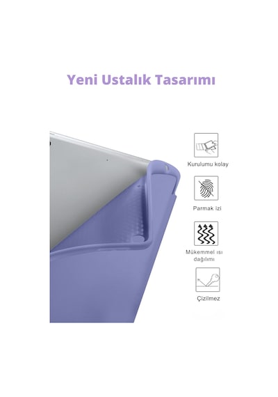Apple Uyumlu iPad 11. Nesil A16 Çipli 2024 2025 Klavyeli Tablet Kılıfı Klavye + Stand