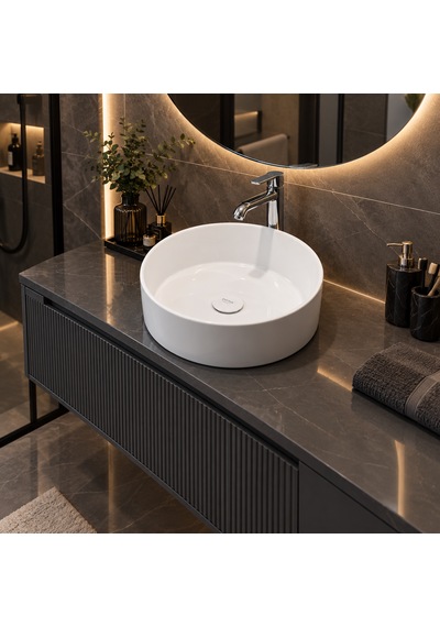 Cerastyle Suit 38 Cm Tezgah Üstü Çanak Lavabo Beyaz