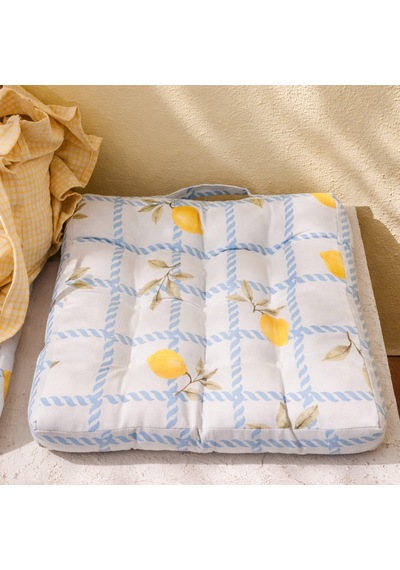 Soft Pico Sandalye Minderi - Ekru - 40x40 Cm Çok Renkli
