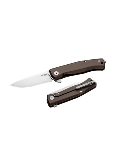 Lionsteel Mt01a Es Myto M390 Blade Aluminium Earth Brown/stone Washed Kamp Çakı Kahverengi