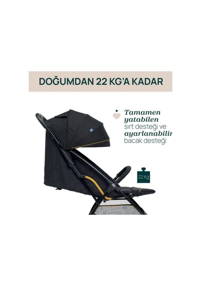 Chicco Glee Bebek Arabası - Uneven Siyah