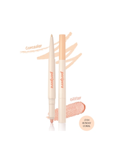 Peripera Sugar Twinkle Duo Eye Stick 04 Sunday Coral
