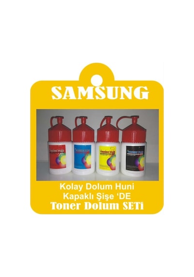 Samsung Clp 325 Yazıcı için Uyumlu Toner Tozu Dolum Seti 25 Gr