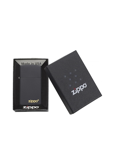 Zippo Bottom Logo Corner Çakmak - 1618-119505 Siyah