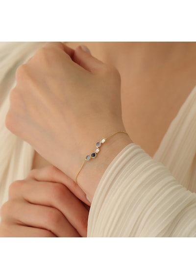 925 Ayar Gümüş Tiffany Taşlı Renkli Bileklik