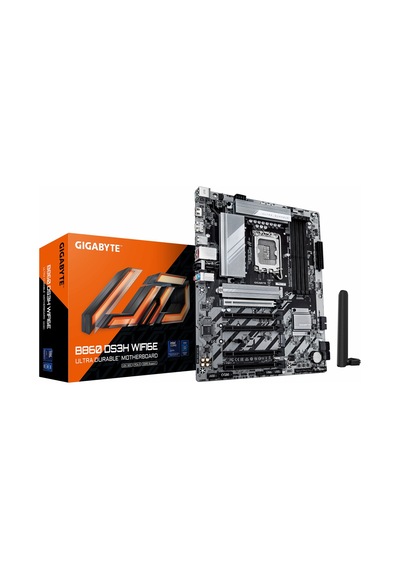 Gigabyte B860 Ds3h Wifi6e Ddr5 9066mhz Oc M.2 Hdmı/dp/usb-c Pcıe 5.0 1851p Atx Anakart