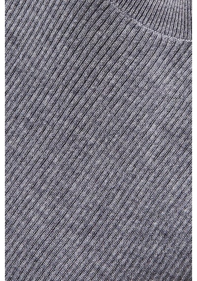 12storeez Rib - Knit Sweater, Merino Yün, Hafif Ve Zamansız Kazak Gri