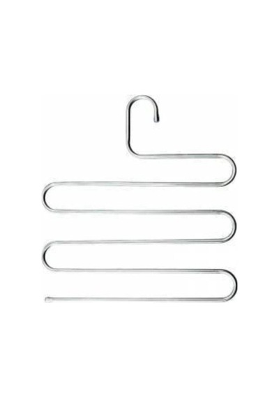 Pantolon Askısı Metal Askı Kravat Eşarp Askısı 6lı Set Beyaz