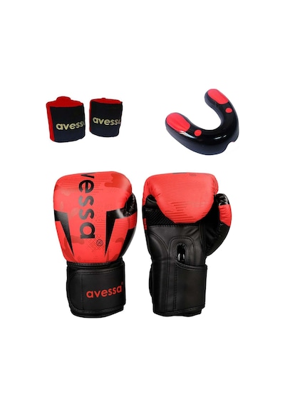 Avessa Ring-308 Boks Eldiveni Kırmızı 8 Oz Set Kırmızı