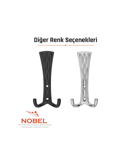 Emet Portmanto Askısı, Metal Vestiyer Askısı, Krom, Duvar Ve Dolap Askılığı 5'li Set Vidalı