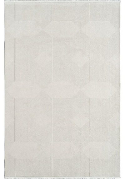Royal Halı Arles Fj01a Krem Akrilik Yumuşak Dokulu Modern Çizgili Halı
