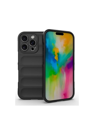 Apple Uyumlu iPhone 16 Pro Kılıf Esnek Tpu Oyuklu Arka Yüzey Tasarımlı Zore Etnik Silikon Kapak