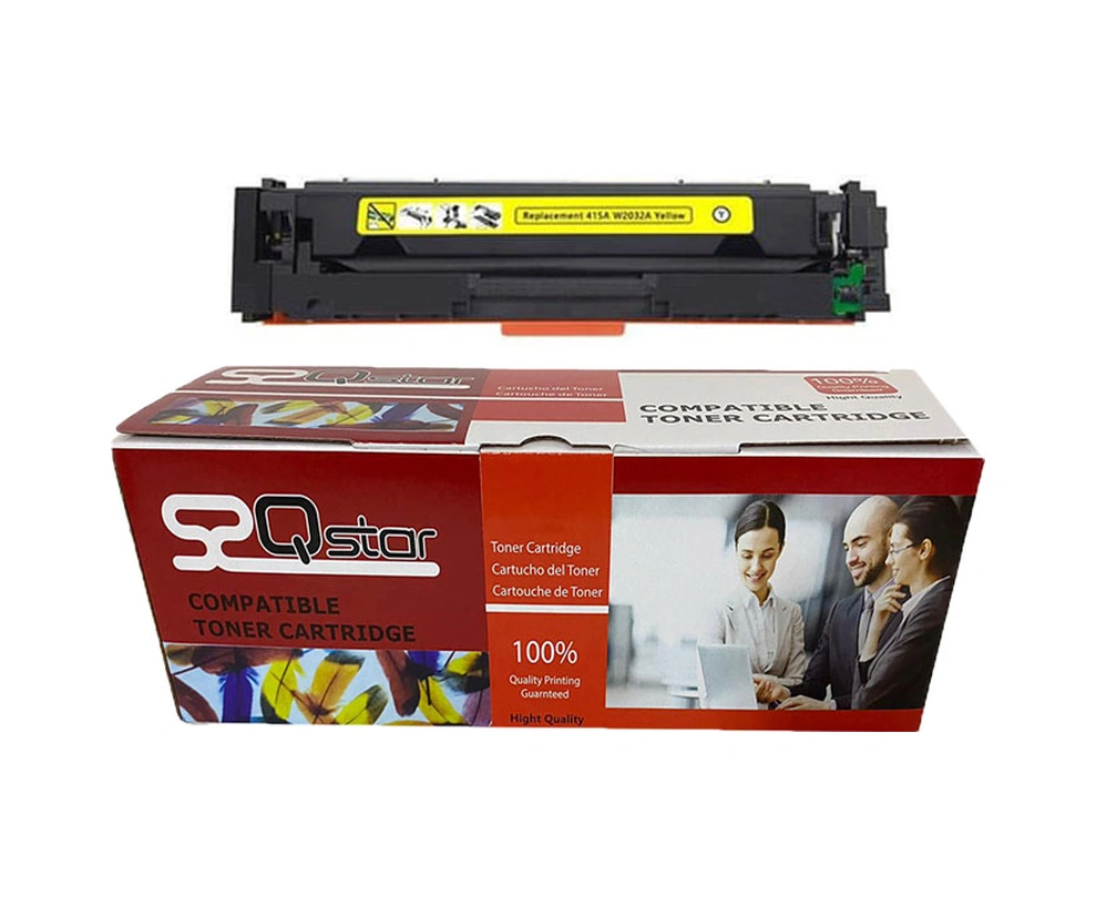 Hp W2032x Cf415x Uyumlu Toner Sarı Yüksek Kapasite Çipli Toner 6000 Sayfa