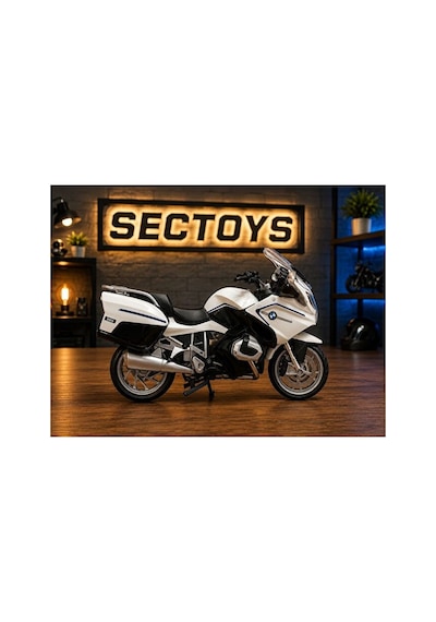 1:12 Ölçek Bmw R1250 Rt Diecast Model Motosiklet Beyaz Kutulu Lisanslı Bmw R1250 Motosiklet