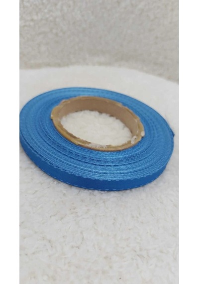 Saks Mavi Dikişli Saten Kurdele 1 Cm 25 Metre 1 Top