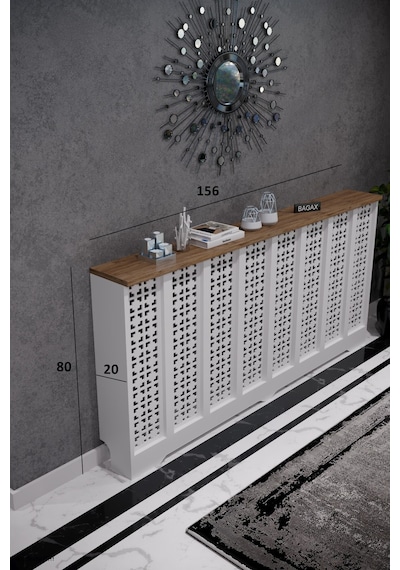 Petek Kaplama Modern Radyatör Kapatma Ünitesi Ön Panel Mdf Tasarım İç Ölçü 156 Cm Dış Ölçü 160 Cm Petek 156 Beyaz Üstü Çam D8 Petek Kaplama Modern Radyatör Kapatma Ünitesi Ön Panel Mdf Tasarım İç Ölçü 156 Cm Dış Ölçü 160 Cm Petek 156 Beyaz Üstü Çam D8