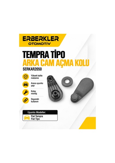 Tempra Tipo Arka Cam Açma Kolu Serkar2050 - Erb925