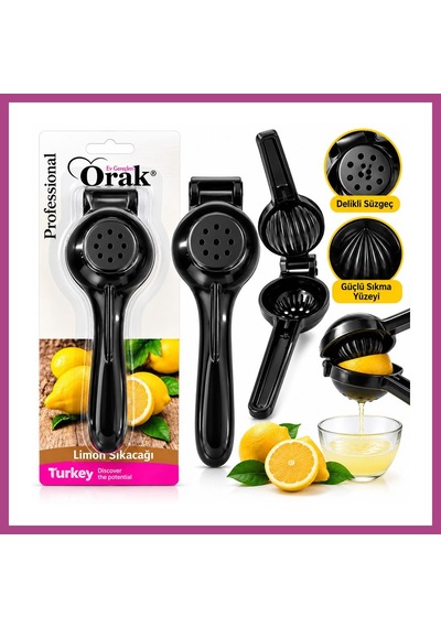 Gees Global Limon Sıkacak Siyah Döküm Gbzs