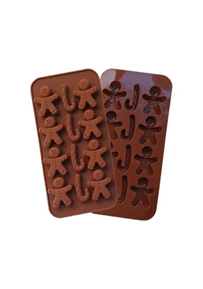 Gingerman Yılbaşı Temalı Ginger Adam Şeker Hamuru Sabun Mum Çikolata Kalıbı