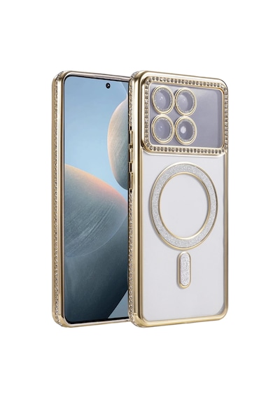 Xiaomi Poco X6 Pro Joke Simli Magneticsafe Kılıf - Gold 0.2M-Çok Renkli