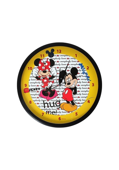Ykc Mickey Mouse Çocuk Odası Duvar Saati-Lisanslı Çok Renkli