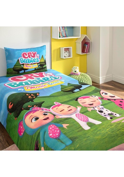 Cry Babies Pamuk Tek Kişilik Nevresim Takımı Çok renkli