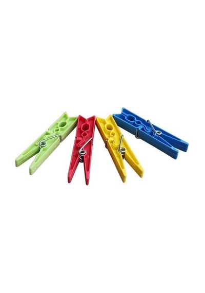 24 Adet Plastik Çamaşır Mandalı-56274679912