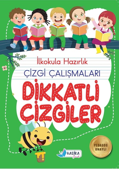 4-6 Yaş Dikkatli Çizgiler Ilkokula Hazırlık Çizgi Çalışmaları
