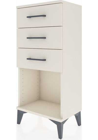 Arges Komodin 3 Çekmeceli 44x30x96 Aytaşı-aytaşı Aytaşı