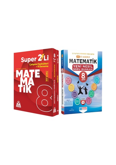 Örnek Akademi 8. Sınıf Süper İkili Matematik Seti Ve Evrensel Soru Bankası Seti 2 Kitap