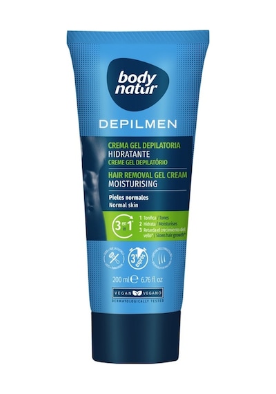 Body Natur Depilmen Normal Ciltler için Tüm Vücut Erkek Tüy Dökücü Krem 200 ML