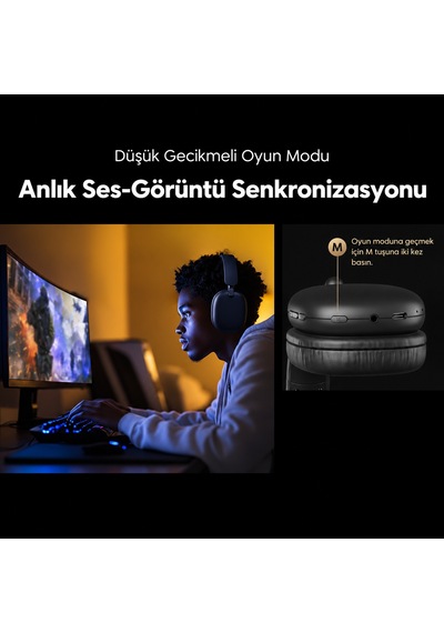 Oraimo OHP-317 Bluetooth 5.3 Kulak Üstü Kulaklık