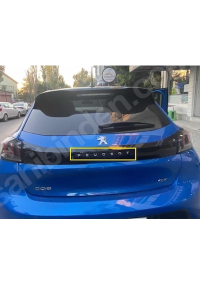 Peugeot 208 Yeni Nesil Bagaj Yazısı İnce Karakter