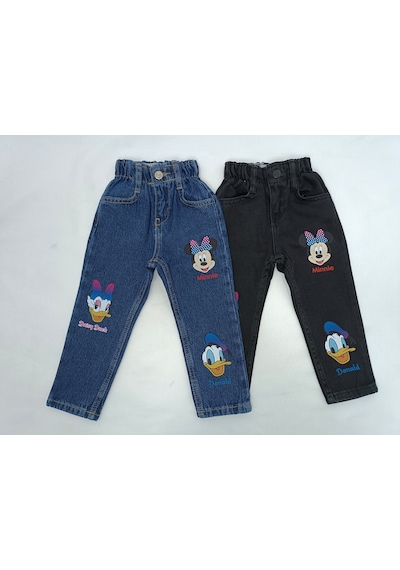 Jabber Kız Çocuk Kot Pantolon Minnie Siyah
