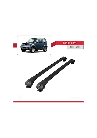 Suzuki Jimny 1998-2018 Arası İle Uyumlu Ace-1 Ara Atkı Tavan Barı Siyah