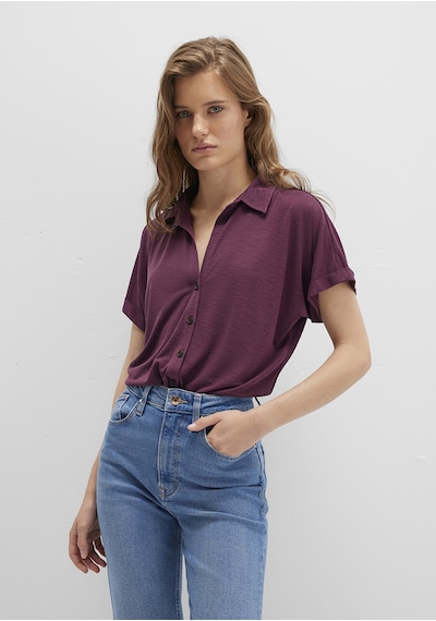 Mavi - Lux Touch Tencel Tm Mor Modal Gömlek 168081-70664 Mor