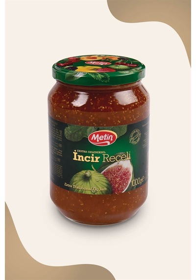 Metin İncir Reçeli Cam Kavanoz 1 KG